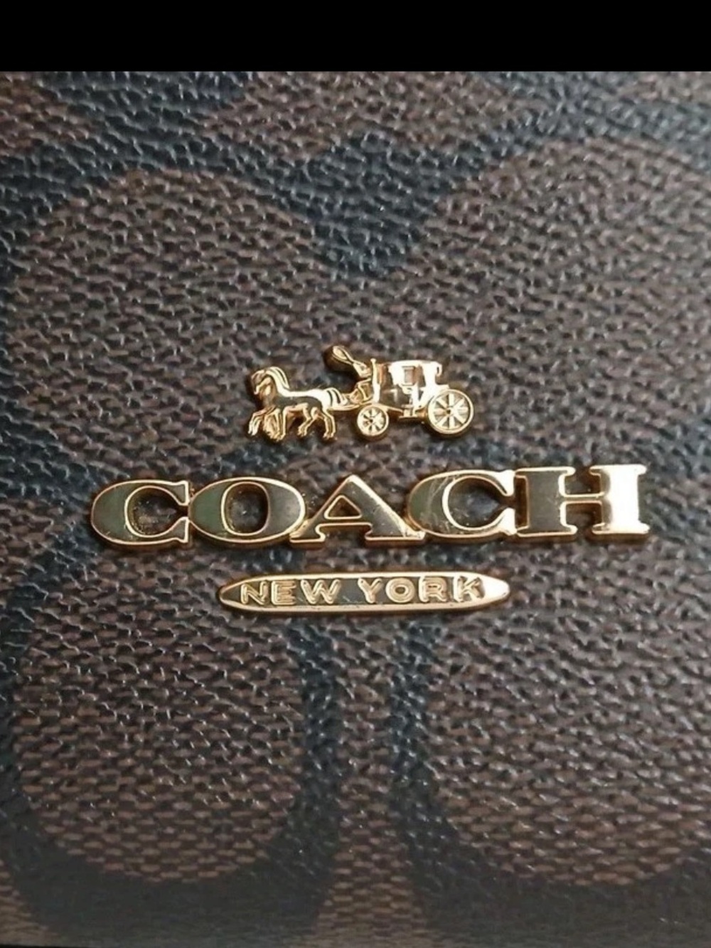 COACH Katy Satchel Signature Satchel – Black/Dark Brown - Picture 2 of 10